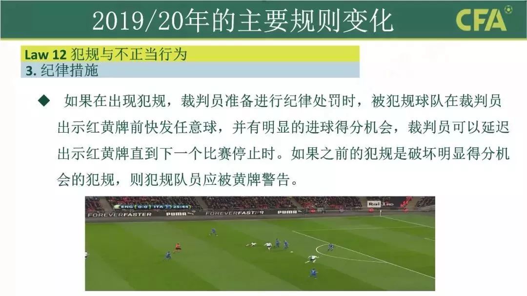 足球人墙新规,足球新规