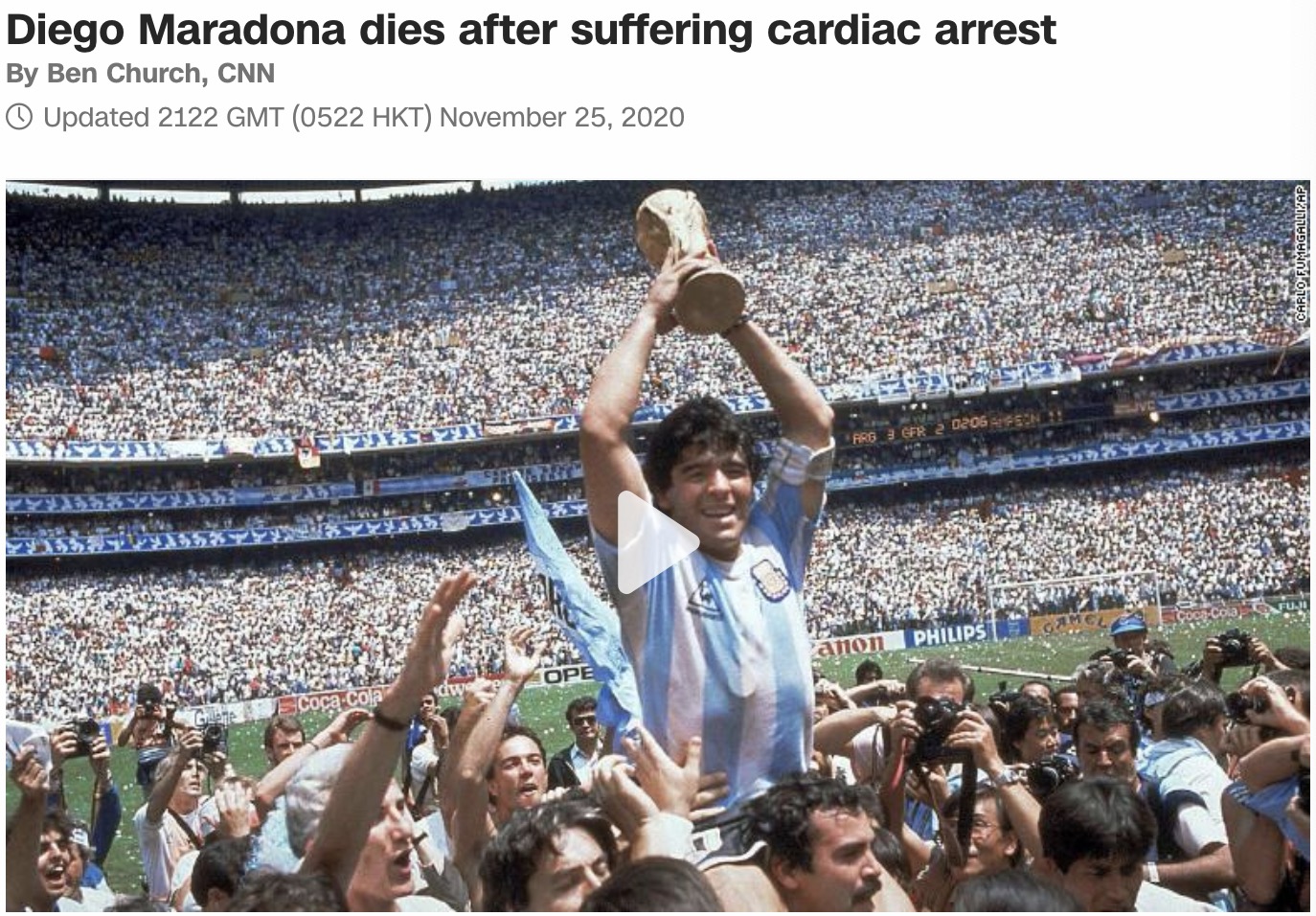 马拉多纳一生风流多情,球神马拉多纳