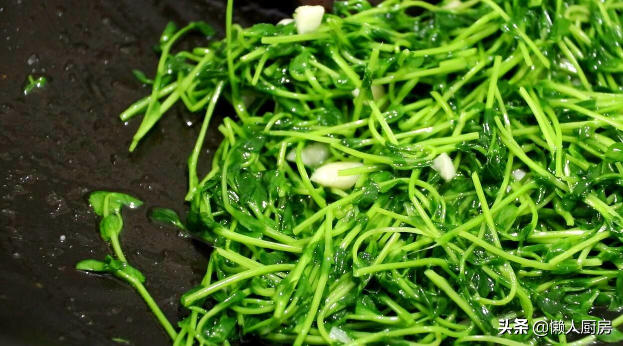 好吃的清炒豌豆苗,豌豆苗的各种做法