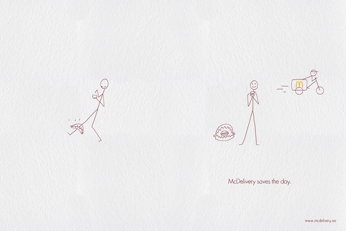 麦乐送快来救命呀!这几组平面创意有点萌