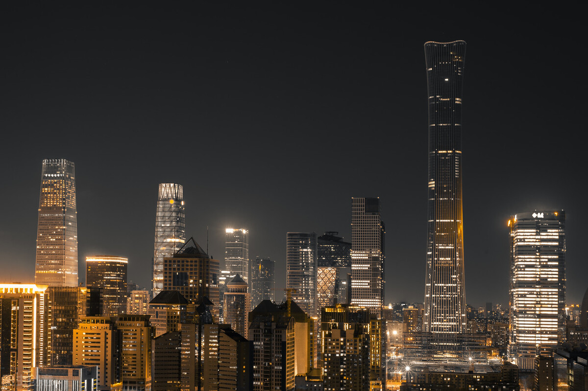 中信大厦中国尊北京最高楼,擎天柱北京展览馆