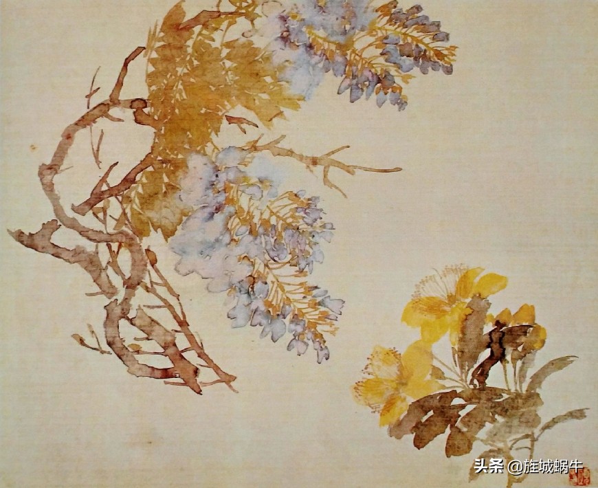 中国画没骨花鸟画的意境,徐崇嗣没骨花鸟画
