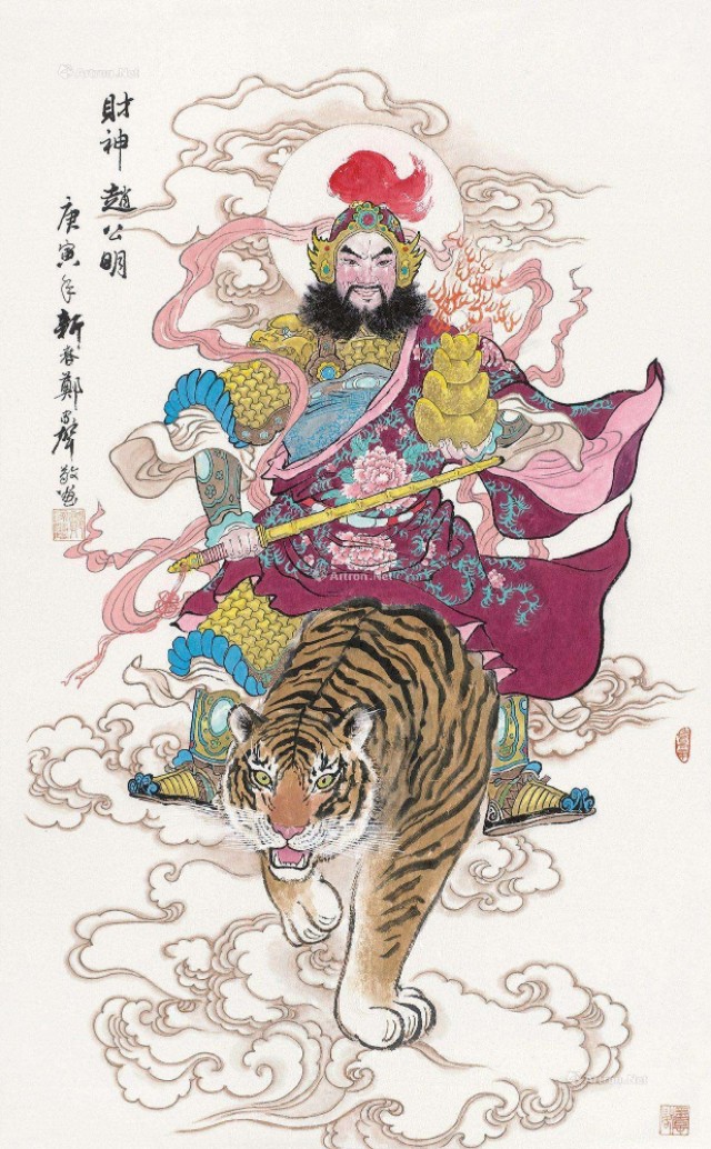 黑虎玄坛赵公明是偏门财神吗,赵公明五路财神详解