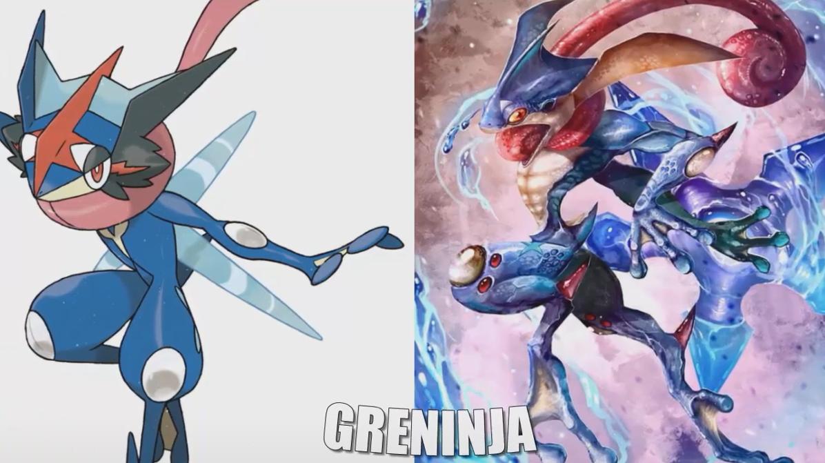 精灵宝可梦怪兽画风，暴鲤龙成凶猛海怪，甲贺忍蛙矫健帅气