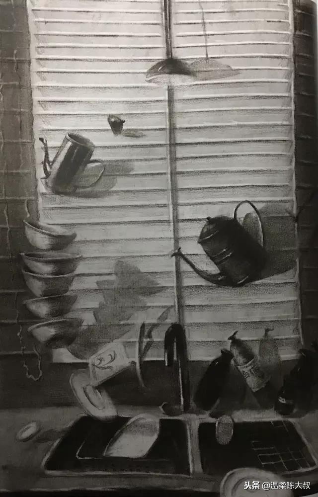 清华美院设计素描2015年高分卷,清华美院校考设计高分试卷