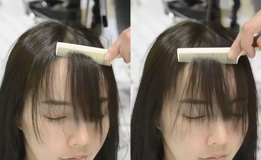 发型师必学的几款刘海教程,韩式八字刘海吹头发方法