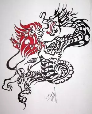 龙狮打架,龙狮打架真打吗