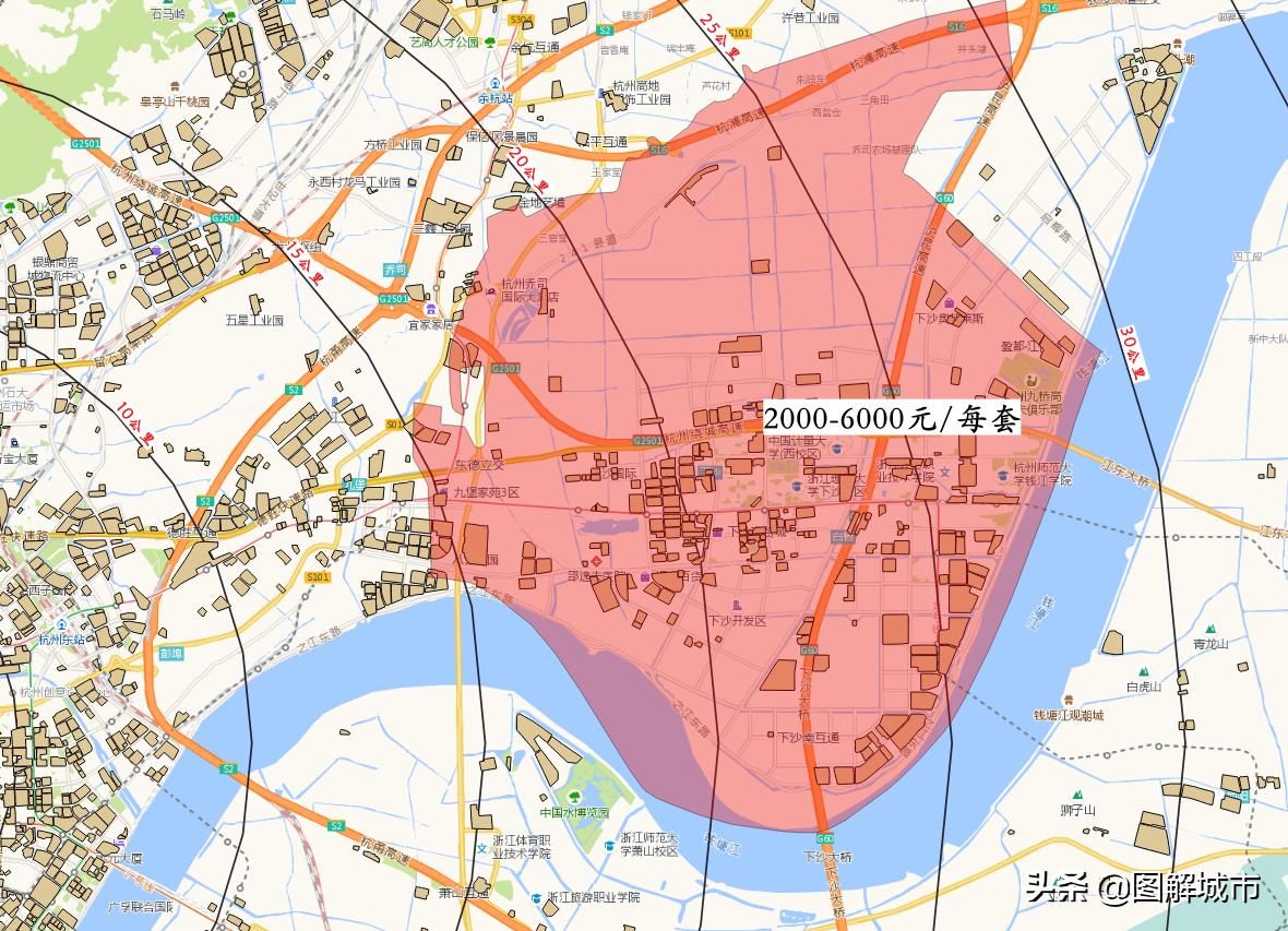 杭州下沙为什么那么繁华,杭州市余杭下沙地图