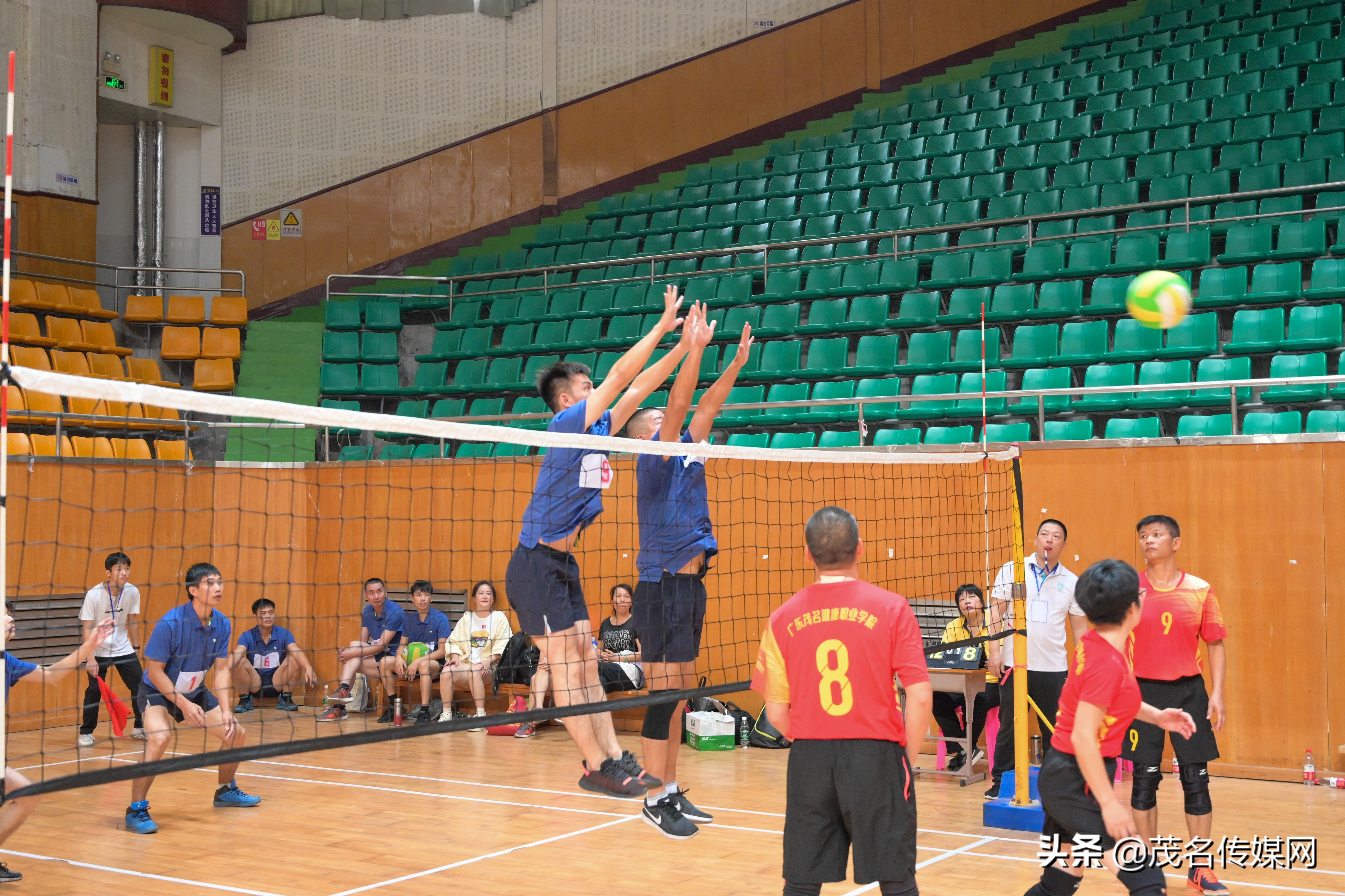 职工气排球比赛顺利开幕,茂名市气排球运动会