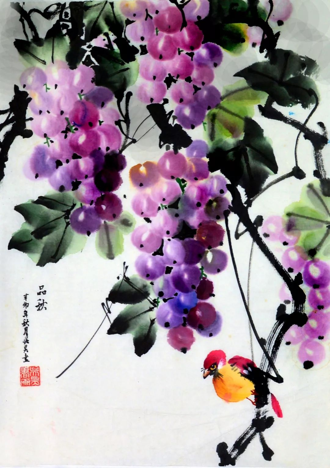 花鸟的作品欣赏,中式花鸟作品欣赏