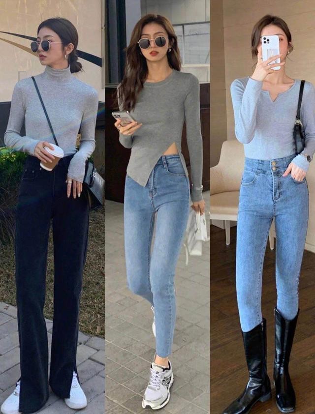 打底衫穿搭出不一样的美感,打底衫这样搭显高级尤其第三种