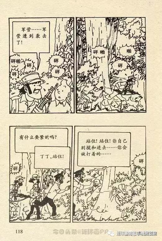 丁丁历险记之丁丁在刚果,丁丁历险记丁丁被石头绊倒