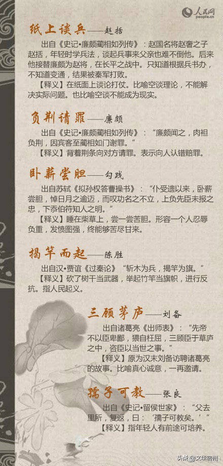 有关知识的成语,十个与和有关的成语