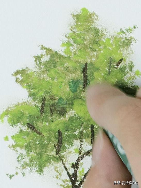 儿童油画棒初学者入门作品,儿童油画棒初学者入门简单出效果