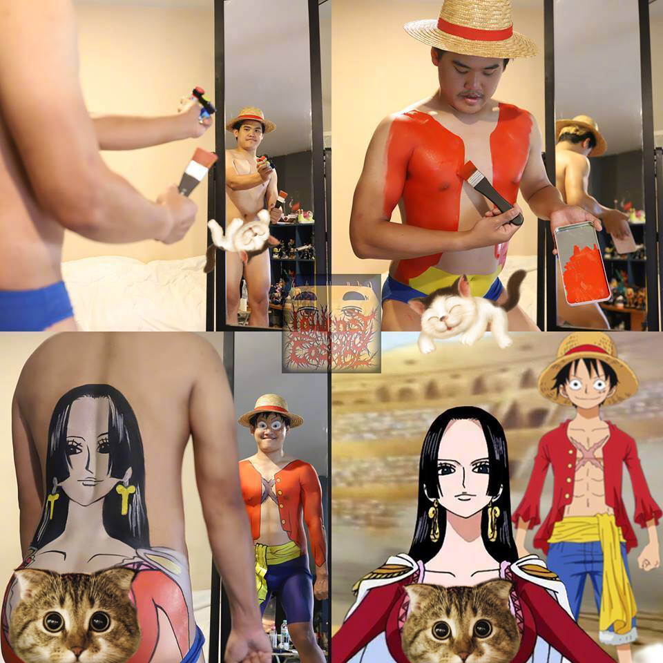 日本网友cosplay,基德cos帽子