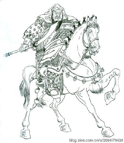 水浒人物绘画天罡,水浒三十六天罡星素描人物图