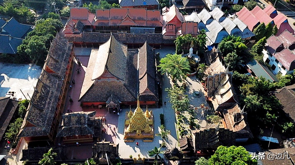 西双版纳澜沧江边美景如画,西双版纳空中夜景