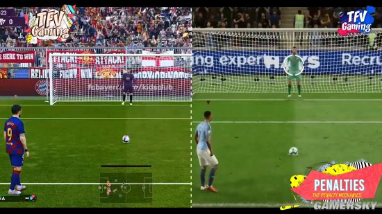 fifa20和实况20的射门对比,实况足球2020和fifa2020哪个好玩