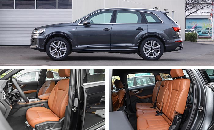 奥迪Q7中期改款,武汉2020奥迪q7黑武士2.0深灰色