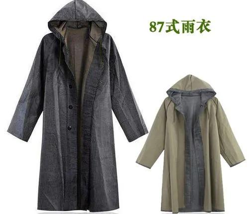 军营新款中款加厚雨衣,军用雨衣解放军
