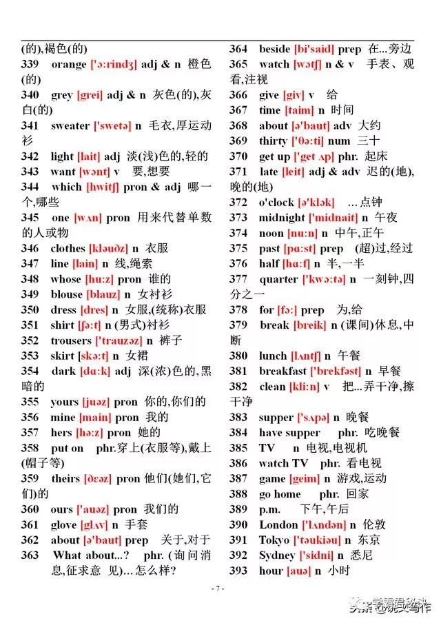 六年级英语下册陕旅版单词表音标,初中英语单词大全10000个