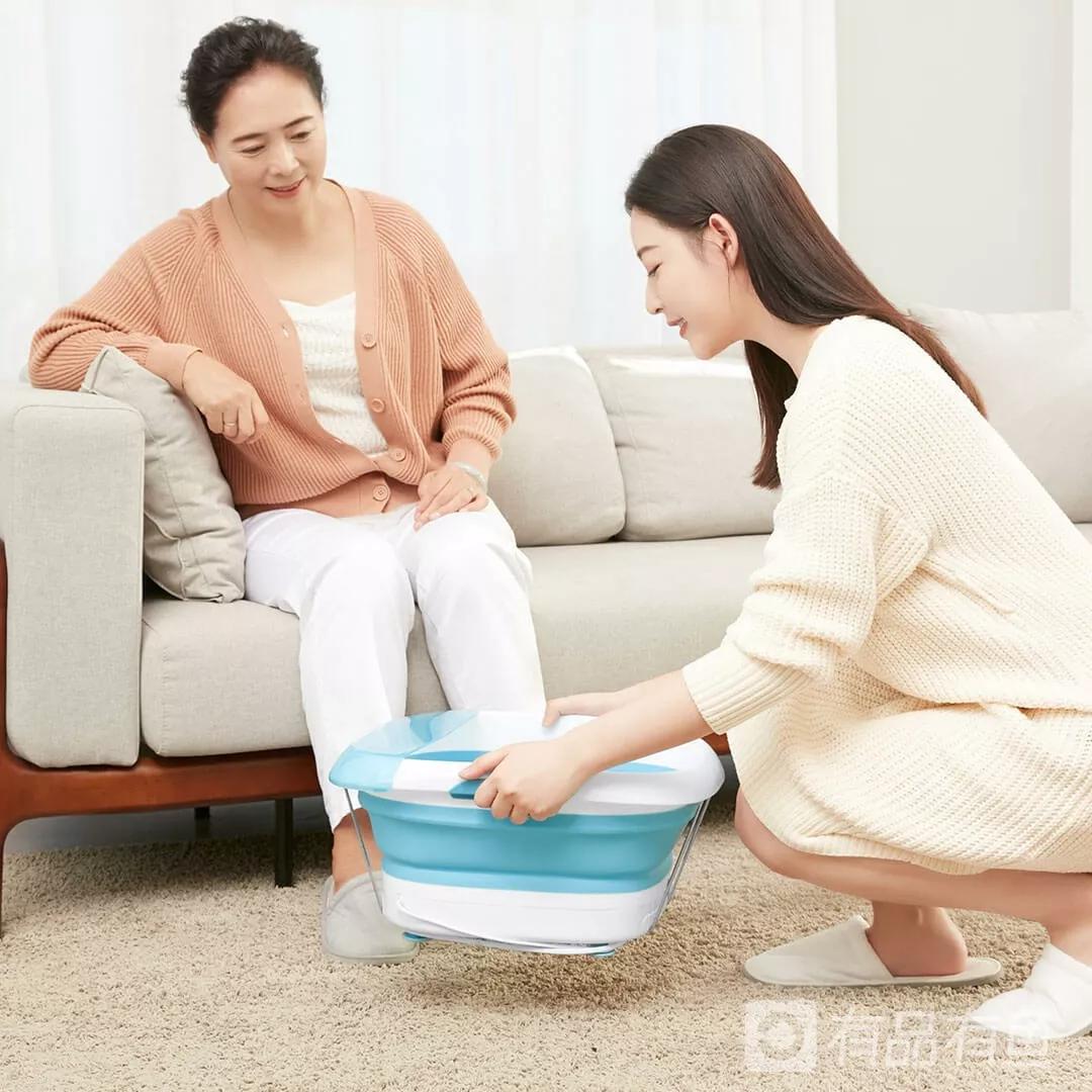 折叠洗脚盆收纳,可折叠家用便捷折叠足浴盆