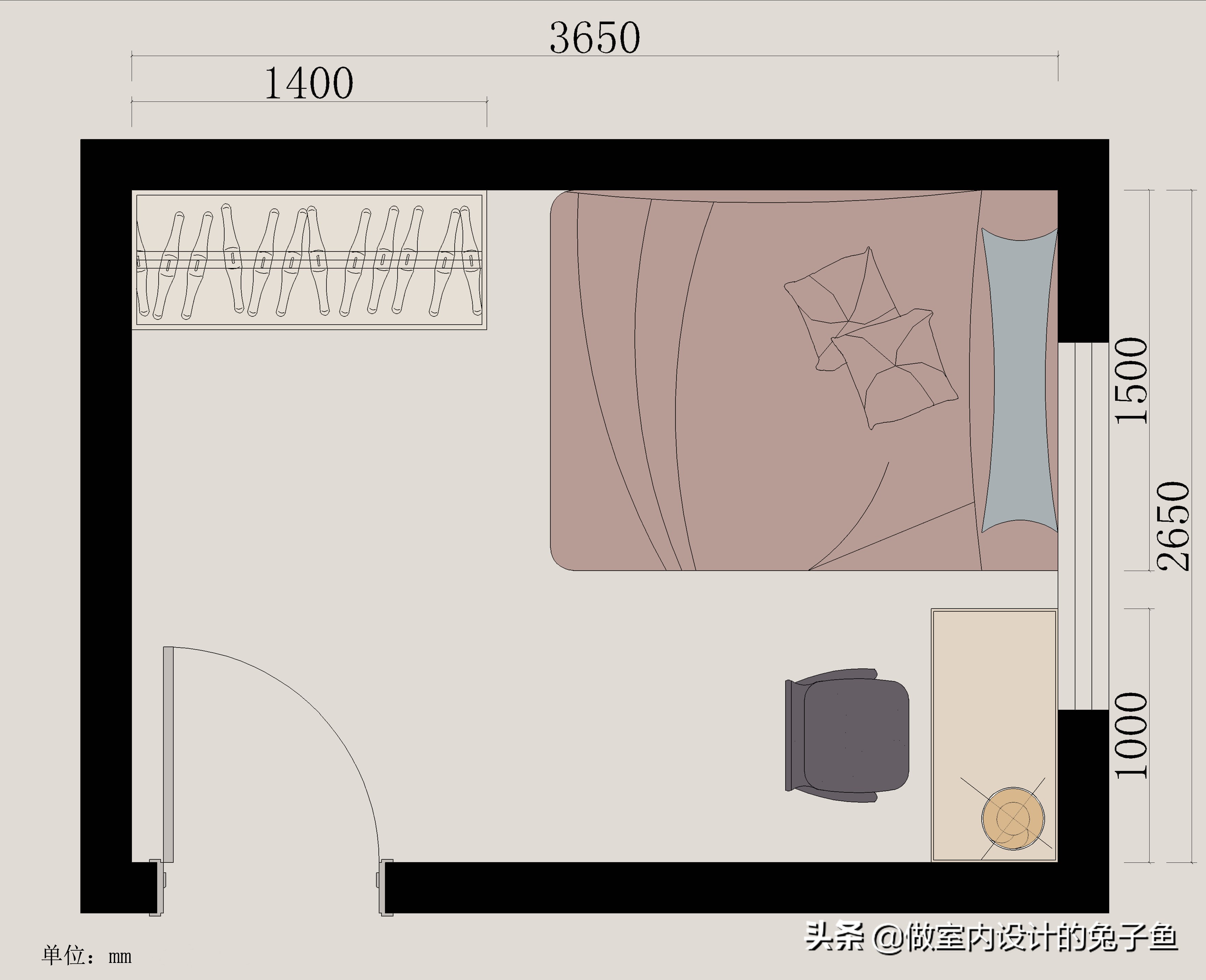 卧室衣柜和床正确摆放方法,卧室里的衣柜和床正确摆放位置