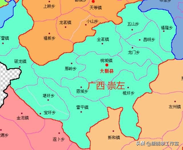 广西崇左市大新县与天等县交界处,崇左大新县城介绍