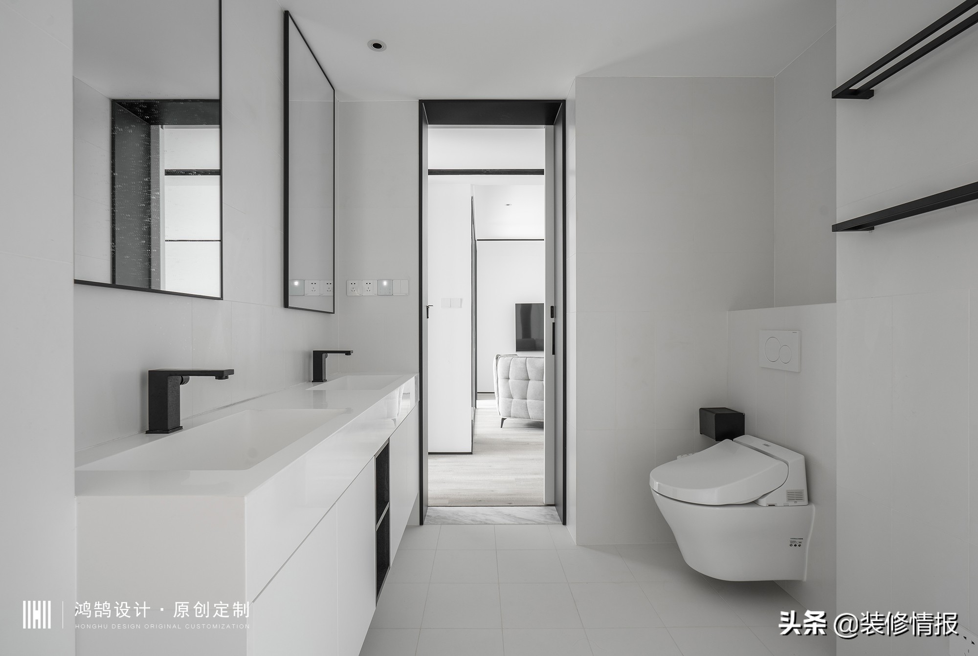 极简三代同堂效果图,极简风一家三口