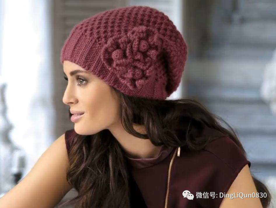 针织帽子简单款好看的,纯手工针织年轻人戴的帽子教程