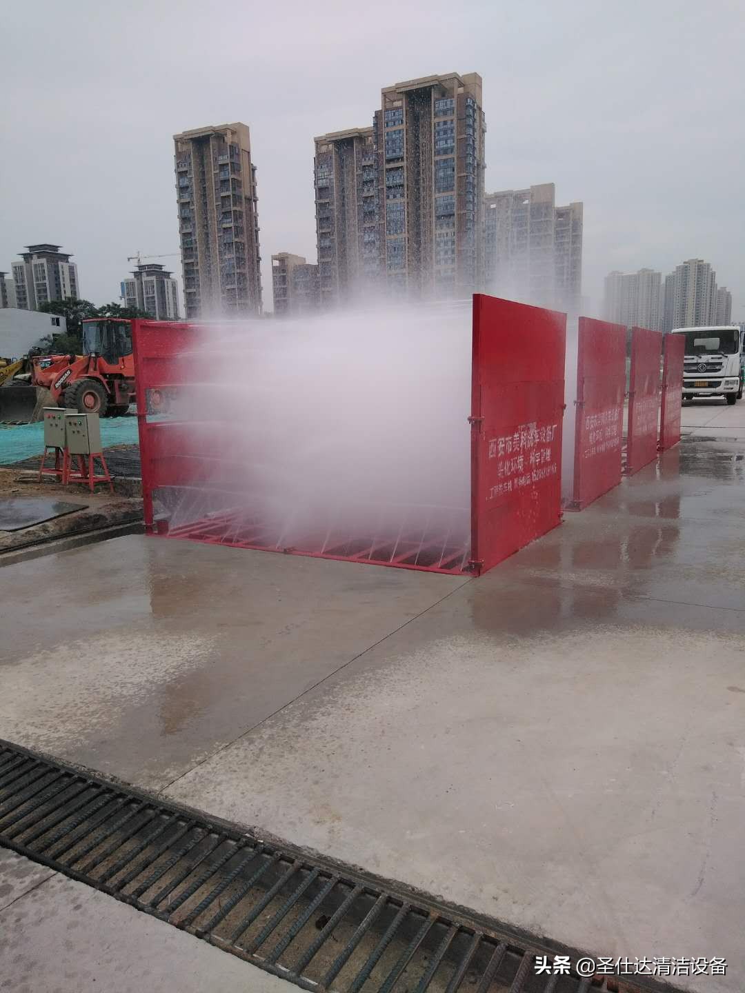 陕西工地全自动洗车设备,西安工地自动洗车设备定制