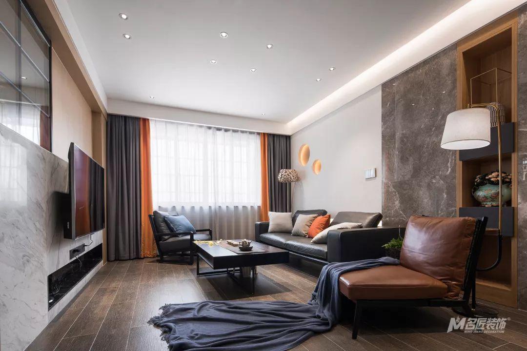 客厅书房玻璃隔断书柜,客厅餐厅一体隔断做电视墙