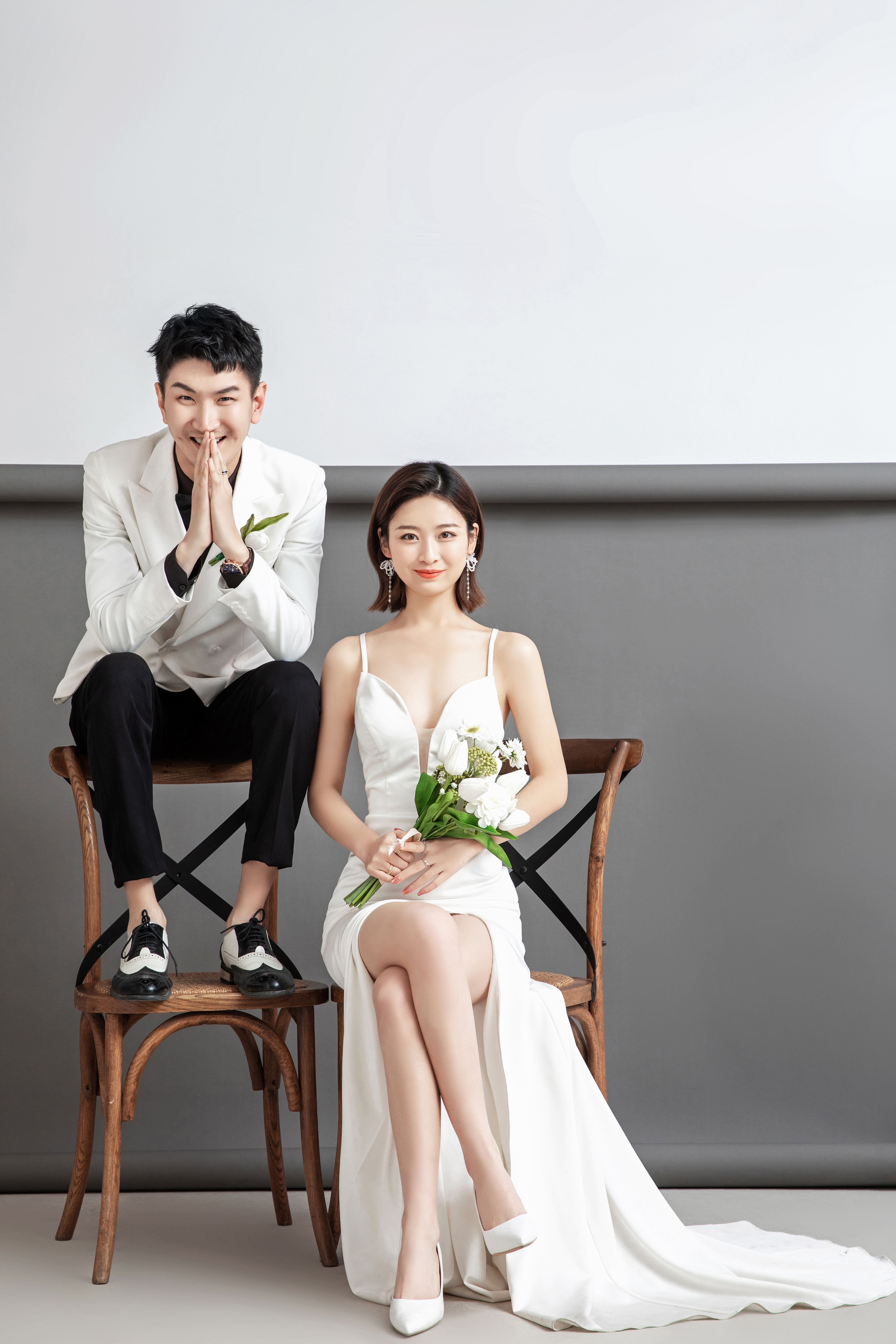 分享几组婚纱照风格,这样极简的韩式婚纱照你喜欢吗