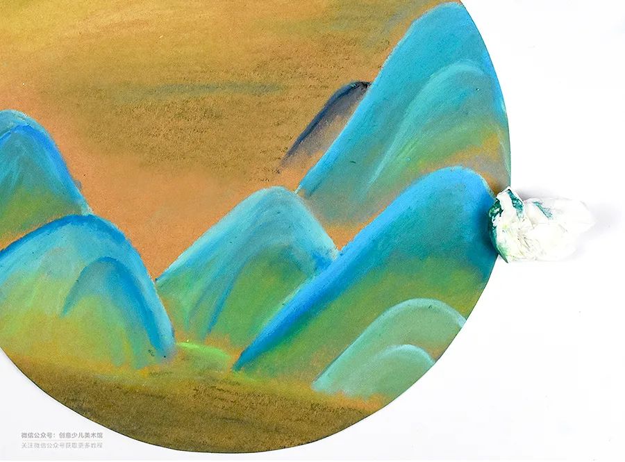 儿童画教程｜春季卡通动漫课程《千里画卷，只此青绿》