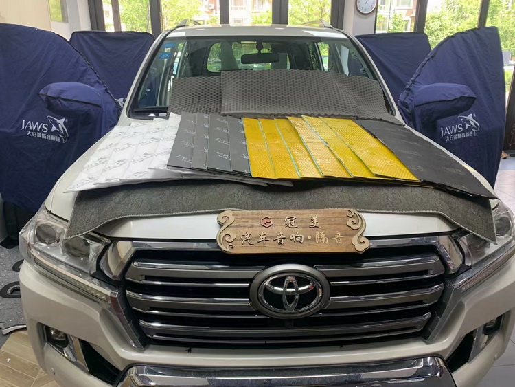 丰田酷路泽隔音改装哪家好,丰田兰德酷路泽全车隔音施工