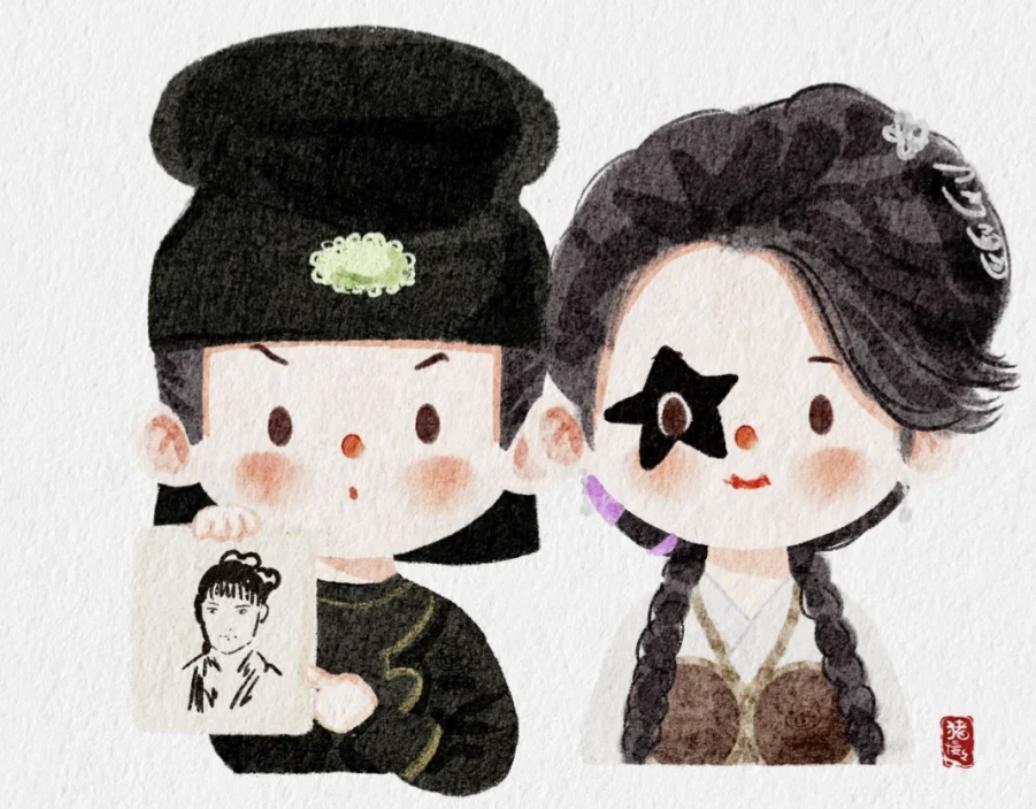 影视剧中的插画,影视剧里的人物插画