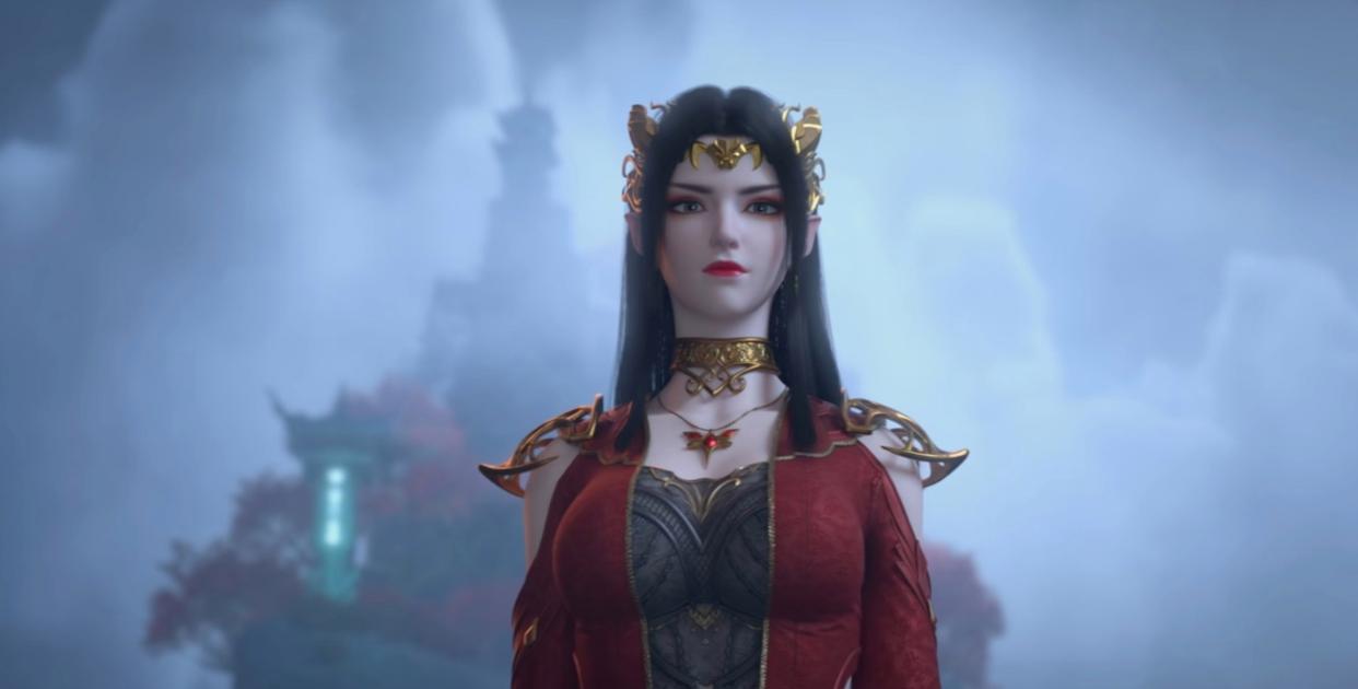 美杜莎配合萧炎击杀韩枫,斗破苍穹萧炎落崖被美杜莎接住