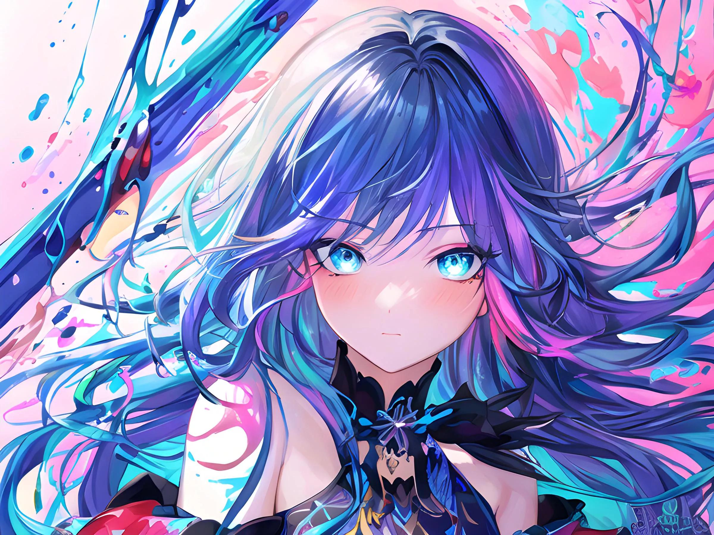 ai绘画美女二次元壁纸,ai绘画2.5d动漫女神壁纸