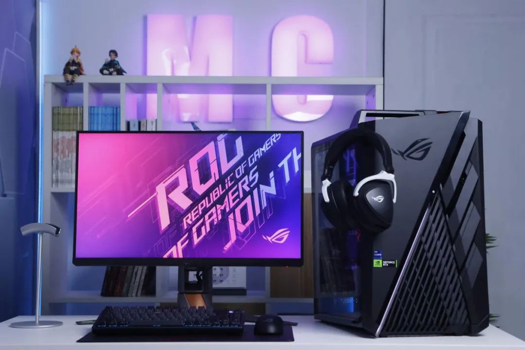 ROG分体水冷主机测评,rog枪神x水冷旗舰电竞游戏台式机