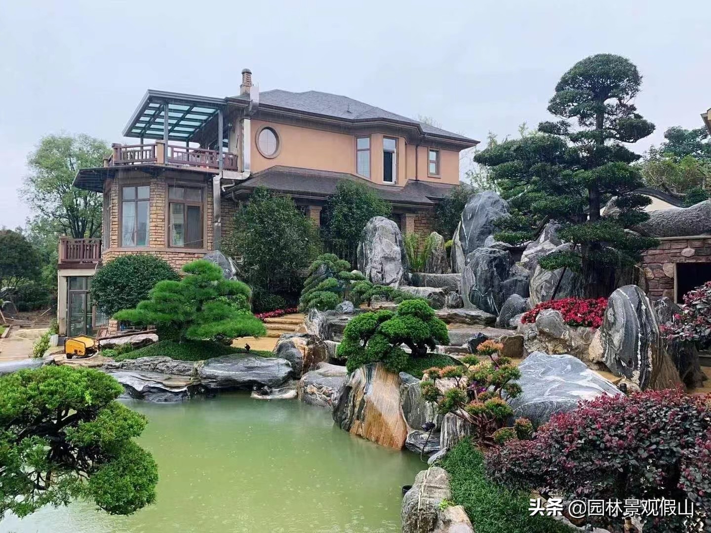 在院子里做个假山,自己想制作室内假山