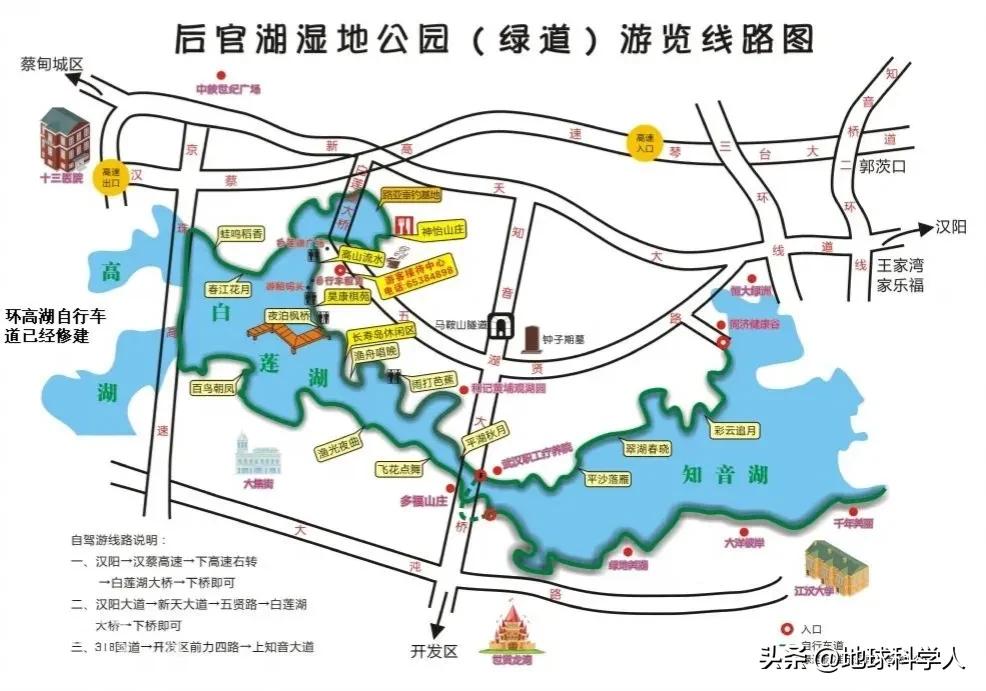 武汉后官湖湿地风景,蔡甸区后官湖国家湿地公园一日游