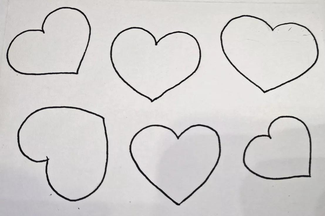 用素描纸做少女心手工画,画个又好看又美丽的爱心