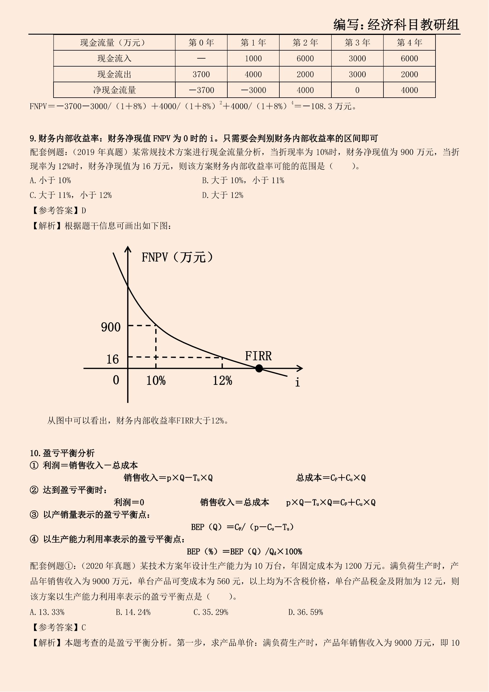 一建经济全书常考几个计算公式,一建经济58个公式例题解析