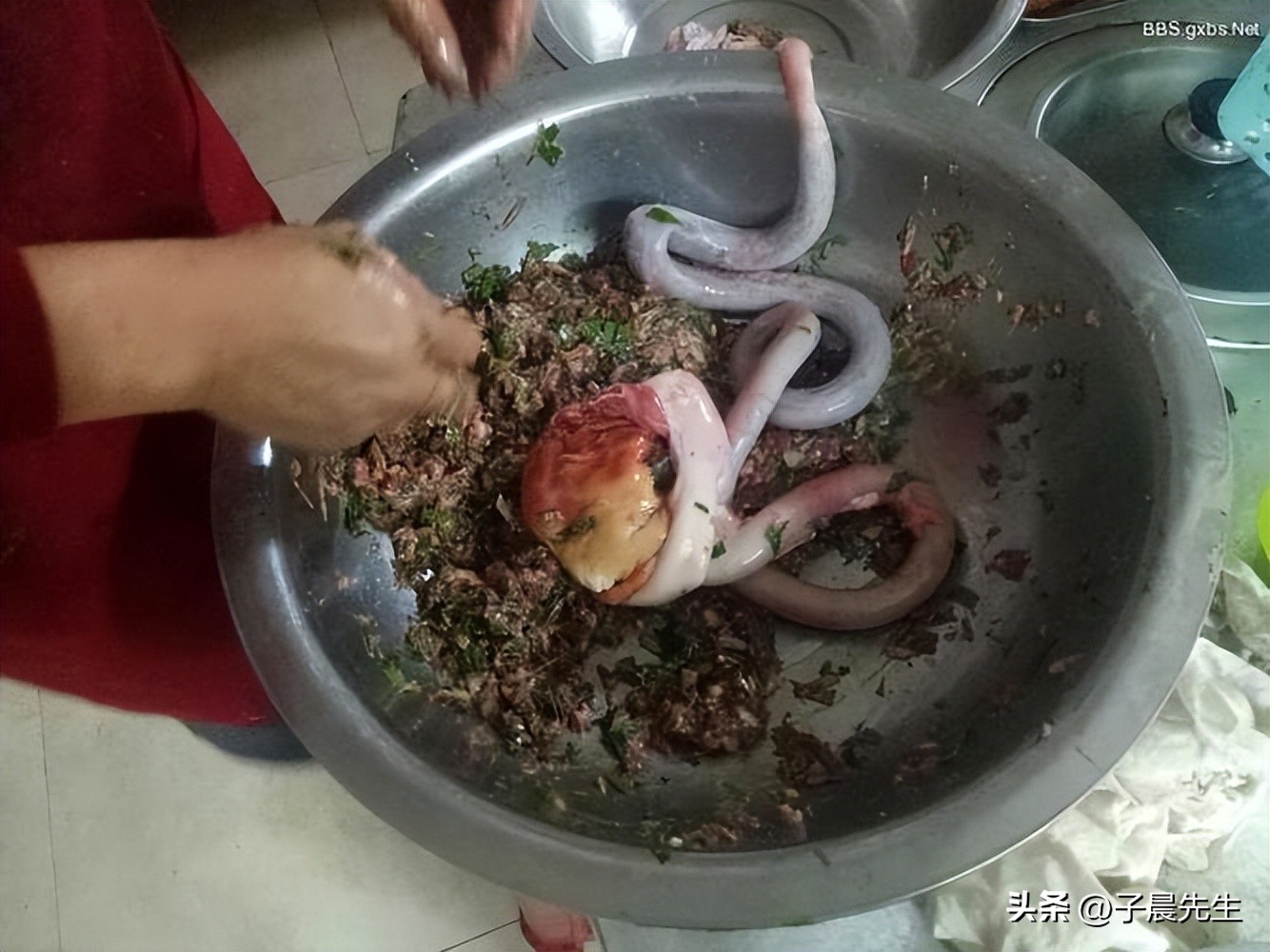 贵州美食酸大肠,贵州特色小吃牛瘪