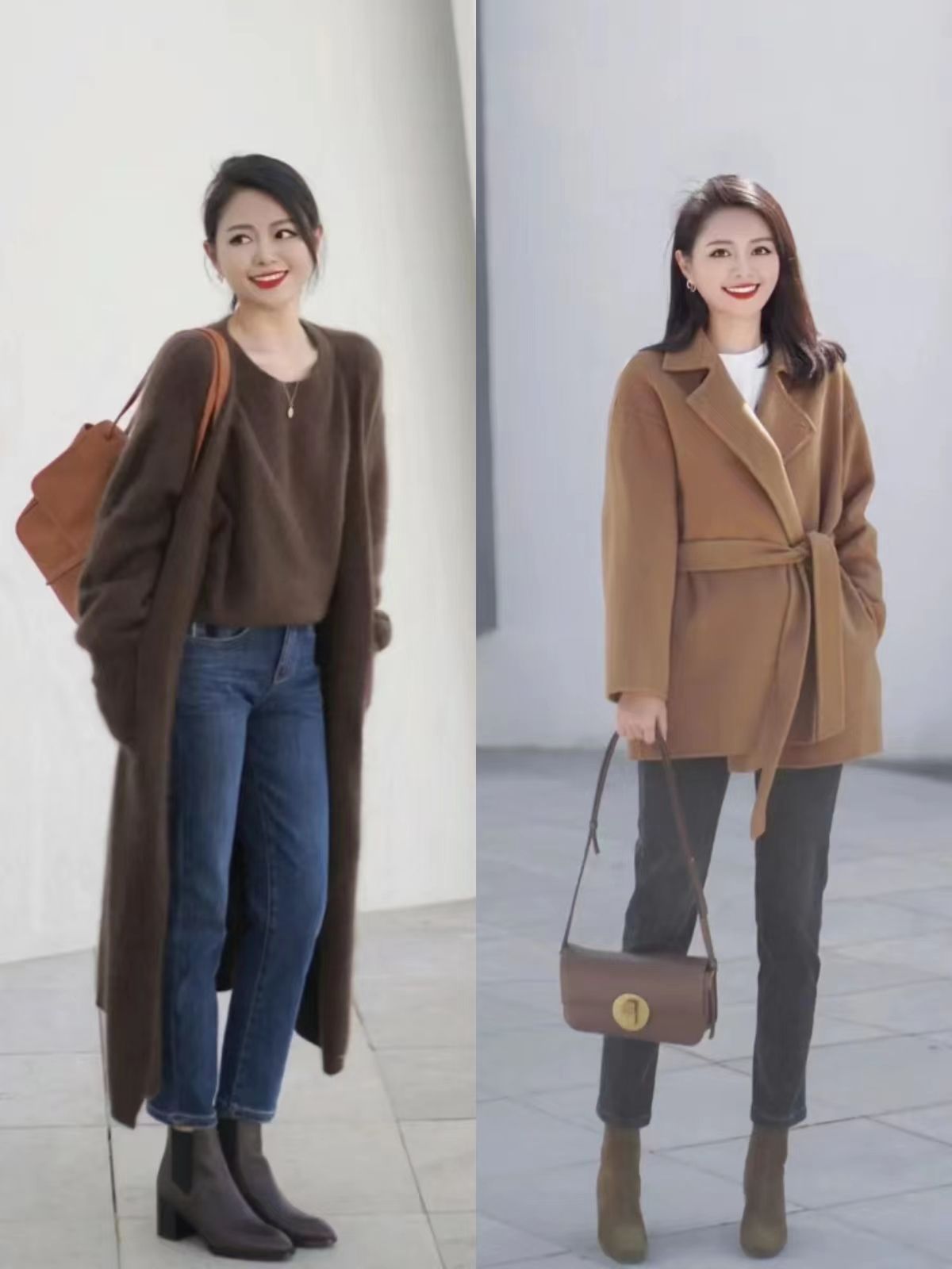 时髦精告诉你,九分裤短靴时髦精都在穿