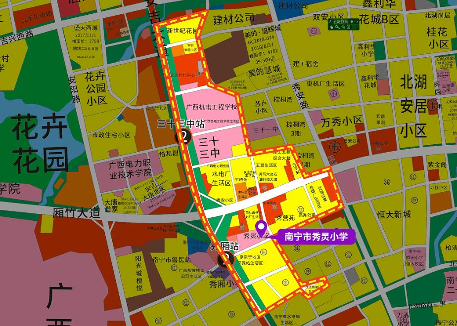 西乡塘区小学地段划分,2021西乡塘区小学划分