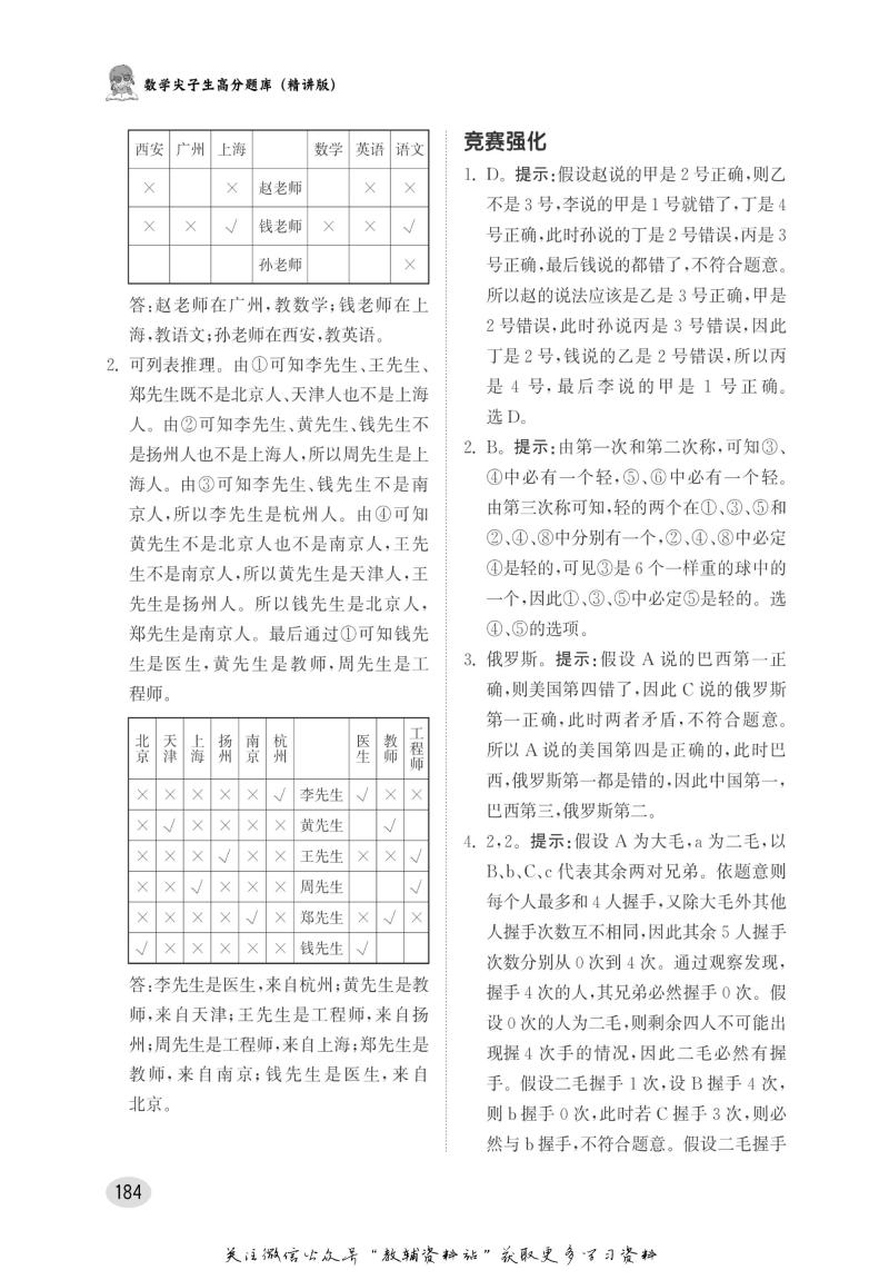 初中尖子生必须会的一百道题,班主任推荐初中生必备考点突破