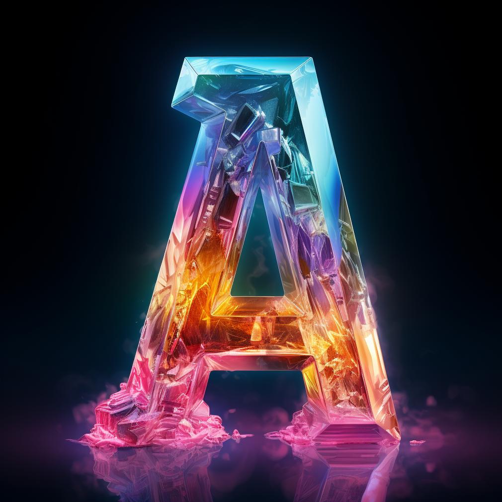 d字母设计,水晶字母设计