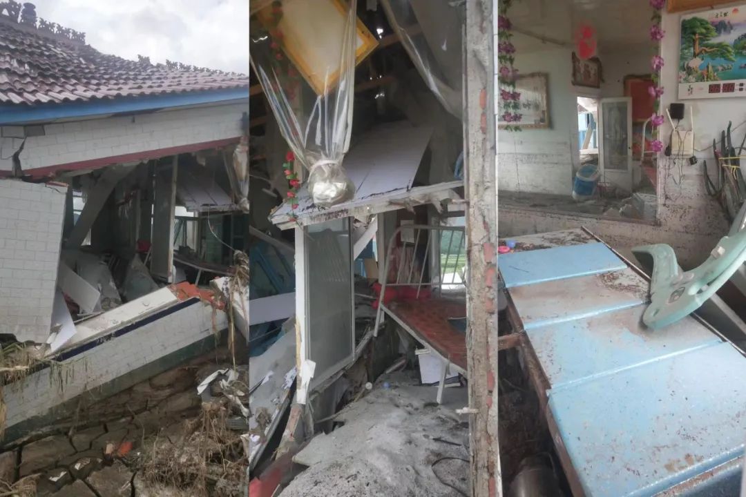 洪水退去，等待生活重启的农村老人