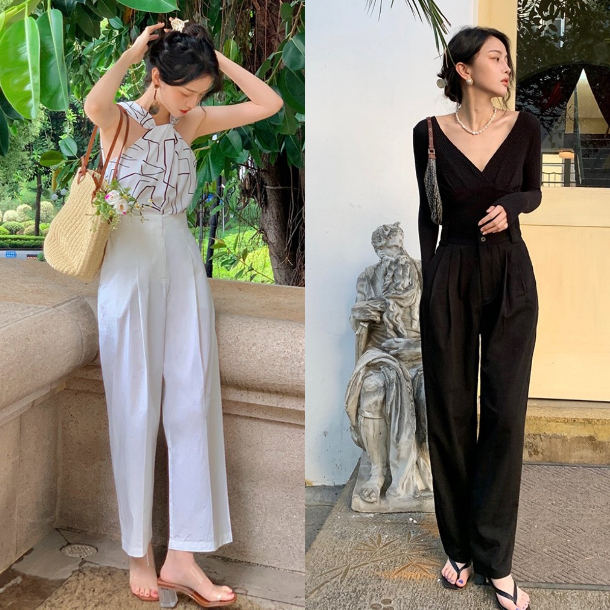 西装裤怎么穿才是正确的,上班穿的直筒西装裤